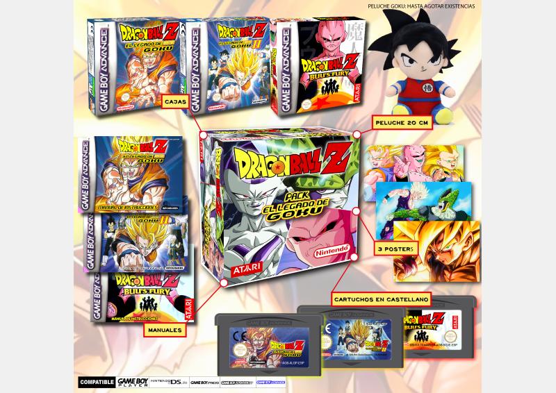 comprar pack legado de goku gba game boy advance  pal españa
