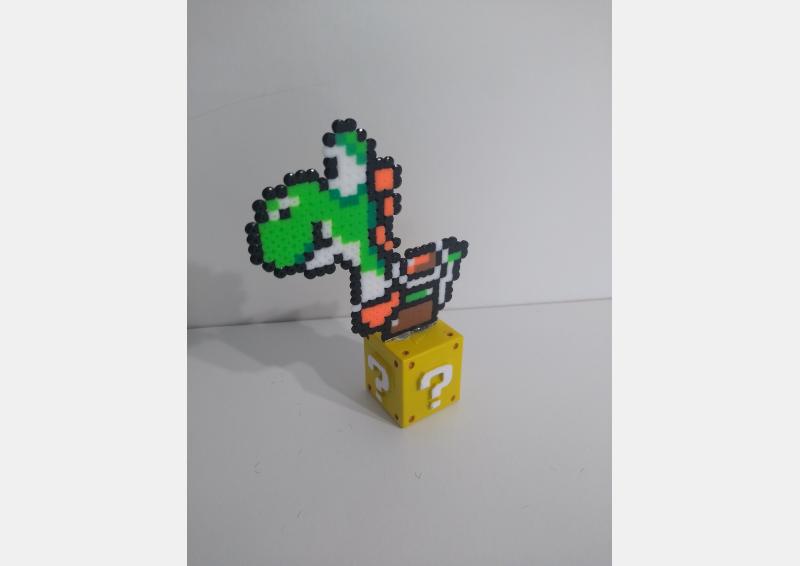 yoshi resina super mario interrogación hamma mini 2.6 lado 2