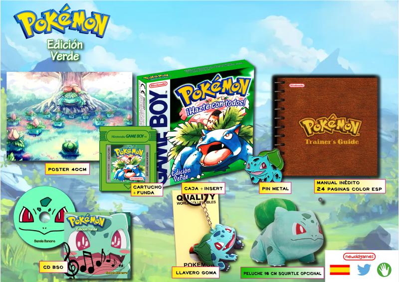pokemon verde edición inédita bulbasaur newoldgames pal españa