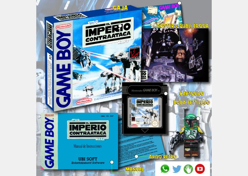 compra imperio contraataca game boy completo pal españa juego 