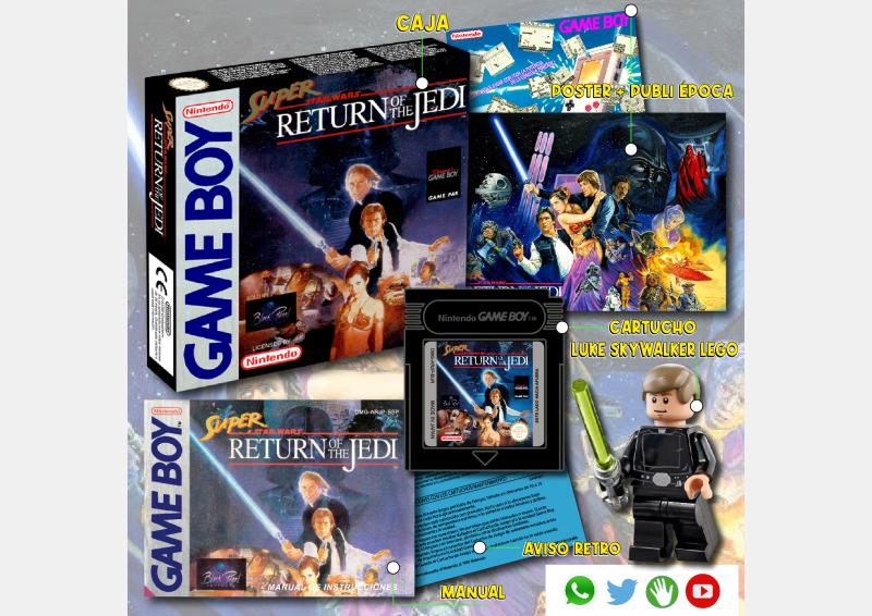 compra retorno del jedi return of the jedi game boy gb pal españa completo juego