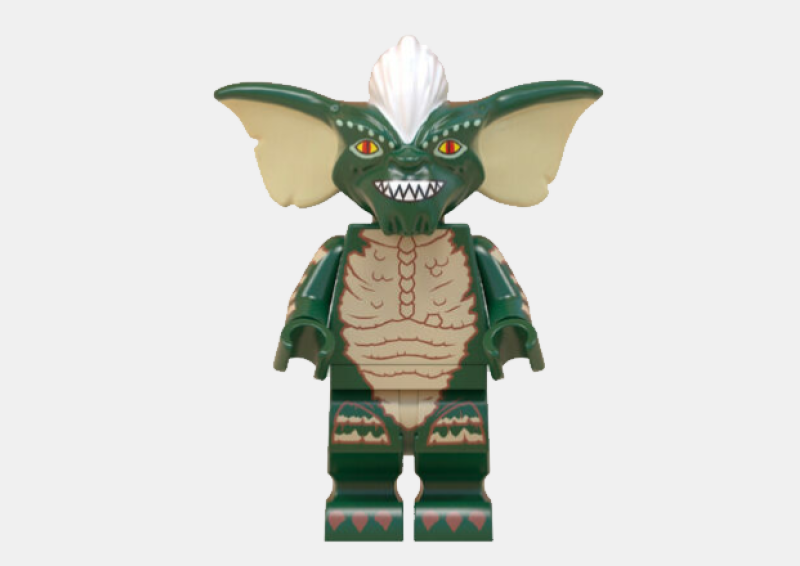 STRIPE TIPO LEGO FIGURITA GREMLINS PELICULA CON BASE EN BOLSITA PARA MONTAR