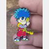 pin metal ganbare goemon exclusivo 50 nivel mundial inédito 